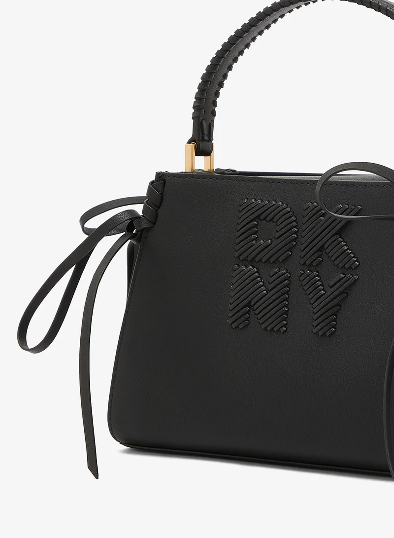 DKNY BLACK/GOLD Foster Small Satchel for Women | Best Price UAE