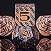Maywin Inlay Metal DND Dice Set Heavy Zinc Alloy RPG Dice with Decorative Inlay for Dungeons Dragons - Image 4