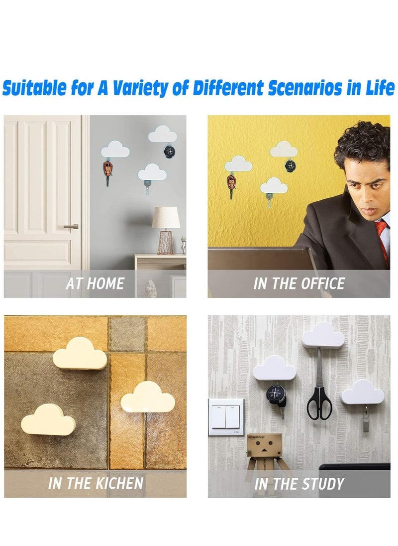 GUDOO - 2PCS Magnetic Key Holder Cloud Key Hook Novelty Key Organizer Strong Magnetic Hanger Cute Home Decor Decorative Key Hook Secure Key Hanger Magnets Keep Keychains and Loose Keys Securely in Place - Image 1