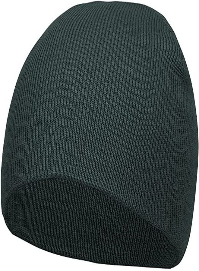Creature Solid Winter Short Beanie Caps (Dark Grey) - Image 1