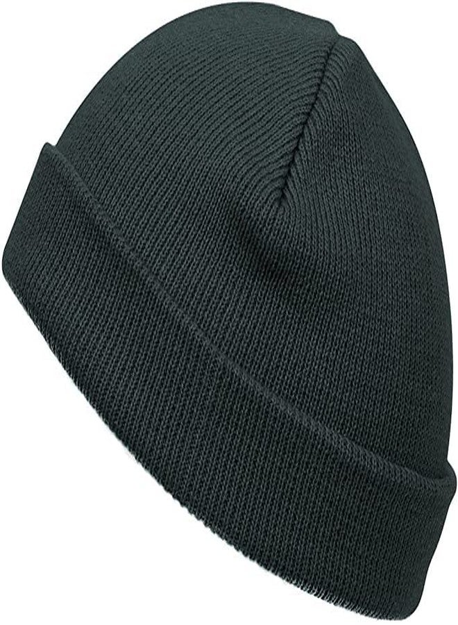 Creature Solid Winter Short Beanie Caps (Dark Grey) - Image 5
