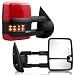 Sanooer Towing Mirror for Silverado Sierra 20072013 Chevy Silverado GMC Sierra Tow Mirror with Power Heated Glass Turn Signal Light Backup Lamp Extendable Pair Painted Red 9260 - Image 2