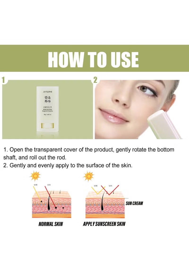 Matte Sun Stick Mugwort Plus Camelia 18grams