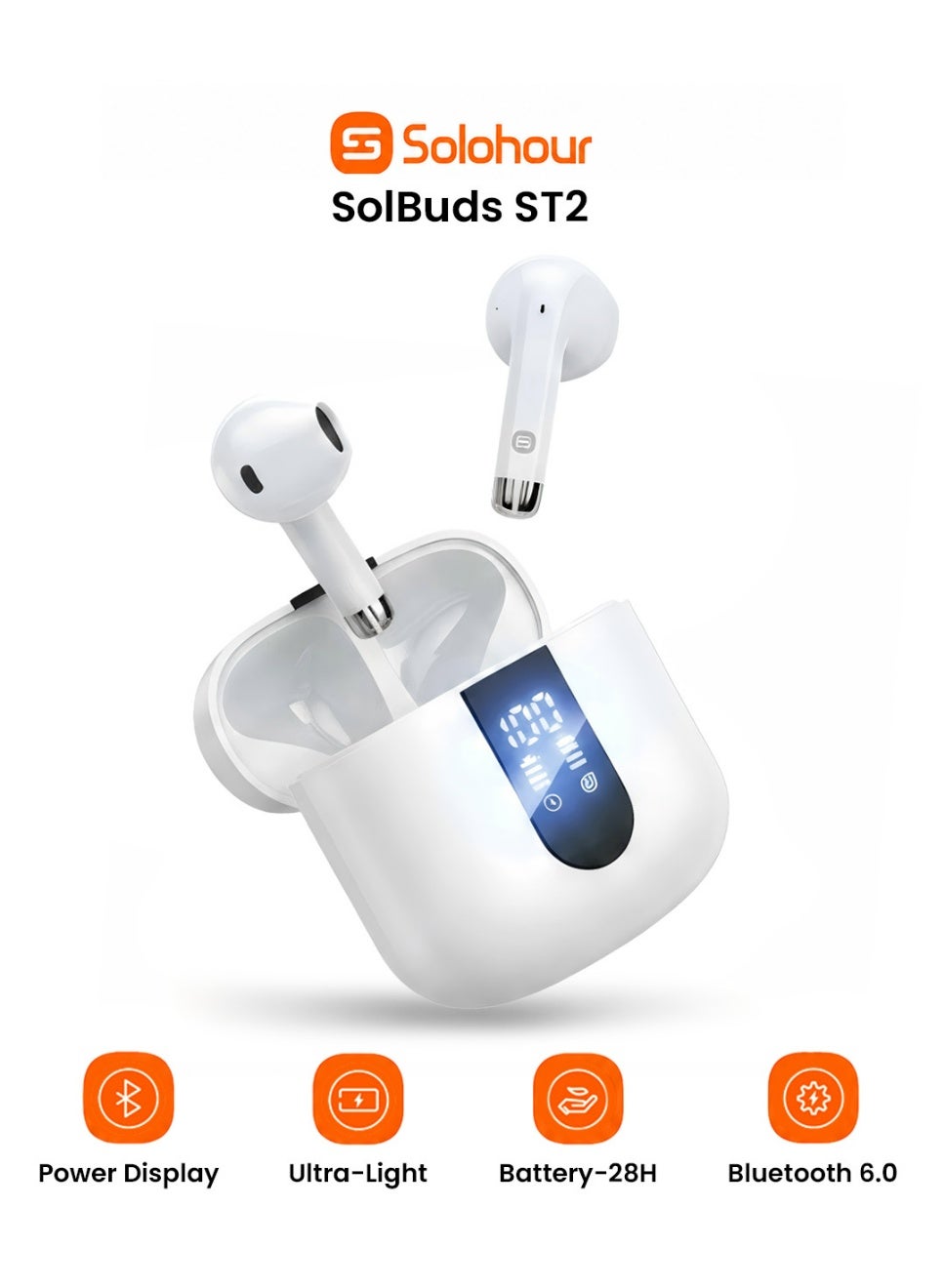سولو أور Solohour ST2 Bluetooth Earbuds