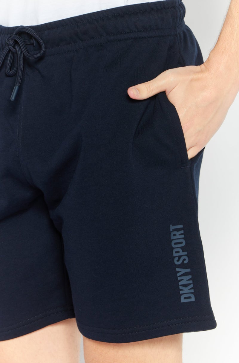DKNY Sport Men Sportswear Fit Training Shorts, Navy Blue - Image 3