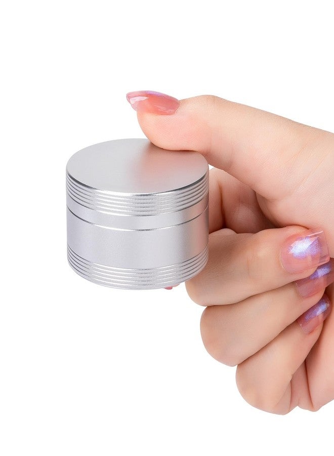 SOBAHIDO Metal Pill Case for Purse Pocket - Waterproof Pill Container Daily Pill Box Portable Medicine Organizer for Pills/Vitamin/Fish Oil/Supplements, Silver Medium Pill Box - Image 1