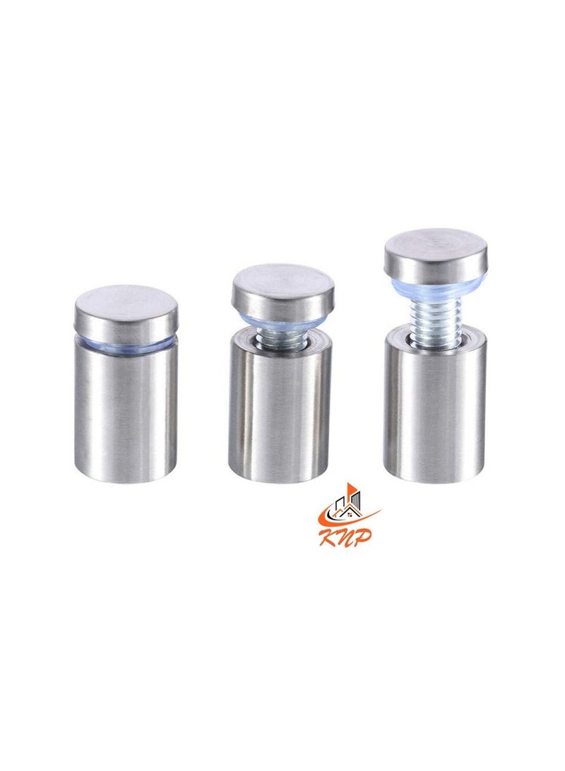 KNP Solid Glass Holding Sandoff Screw Matt Finish (1" X 1") - 2pcs - Image 3