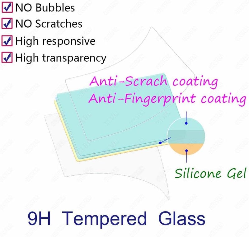 ULBTER Screen Protector for Fujifilm X-M5 Fuji XM5 Camera, Tempered Glass 0.3mm 9H Hardness Anti-Scrach Anti-Fingerprint Anti-Bubble Anti-Dust [3Pack] - Image 2