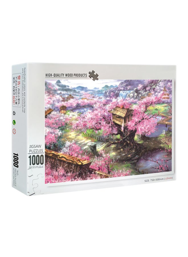 Wooden Jigsaw Puzzle 1000 Pieces Of High Difficulty Adult Decompression Jigsaw Puzzle Manufacturers Selling To Figure Diy Jigsaw Puzzle-Color:Candy House 10-050  - Image 3