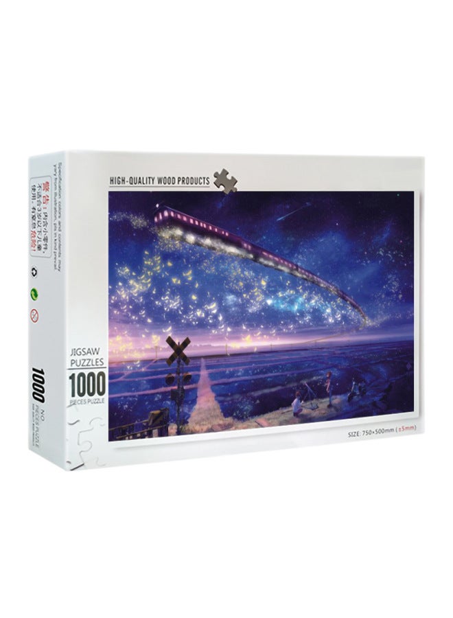 Wooden Jigsaw Puzzle 1000 Pieces Of High Difficulty Adult Decompression Jigsaw Puzzle Manufacturers Selling To Figure Diy Jigsaw Puzzle-Color:Candy House 10-050  - Image 4