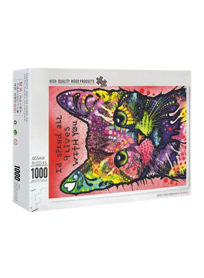 Wooden Jigsaw Puzzle 1000 Pieces Of High Difficulty Adult Decompression Jigsaw Puzzle Manufacturers Selling To Figure Diy Jigsaw Puzzle-Color:Candy House 10-050  - Image 5