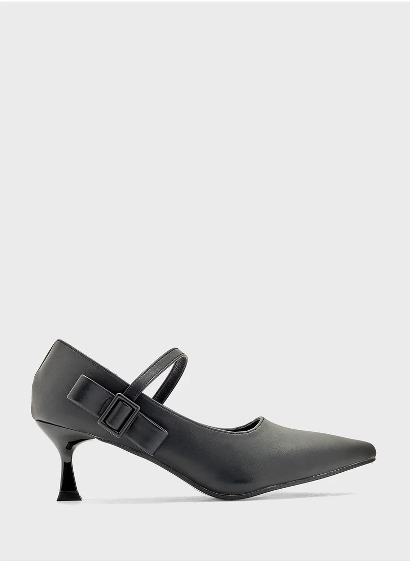 ايلا Pointy Mary Jane Bow Pump