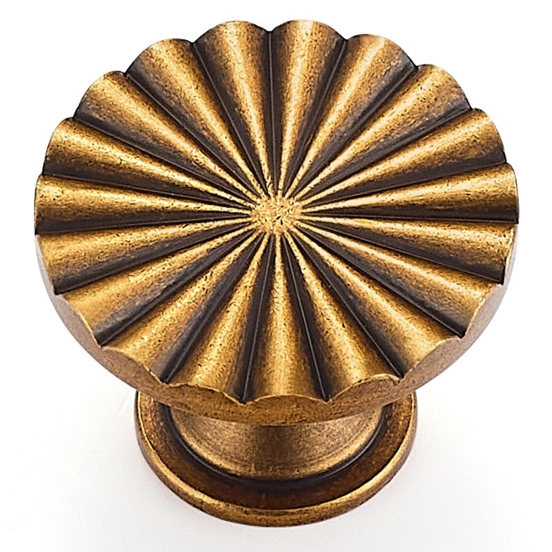 Ravinte Decor 10 Pack Antique Brass Cabinet Knobs Dresser Knobs Zinc Alloy Dresser Hardware for Closet Wardrobe and Cupboard Round Vintage Drawer Pulls - Image 2