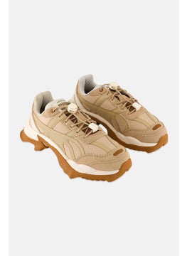 PUMA Kids Boy Nitefox Urban Lace Up Outdoor Shoes, Beige Combo  - Image 1