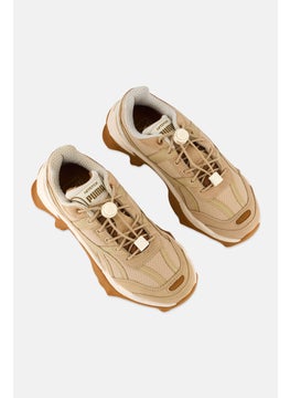 PUMA Kids Boy Nitefox Urban Lace Up Outdoor Shoes, Beige Combo  - Image 4