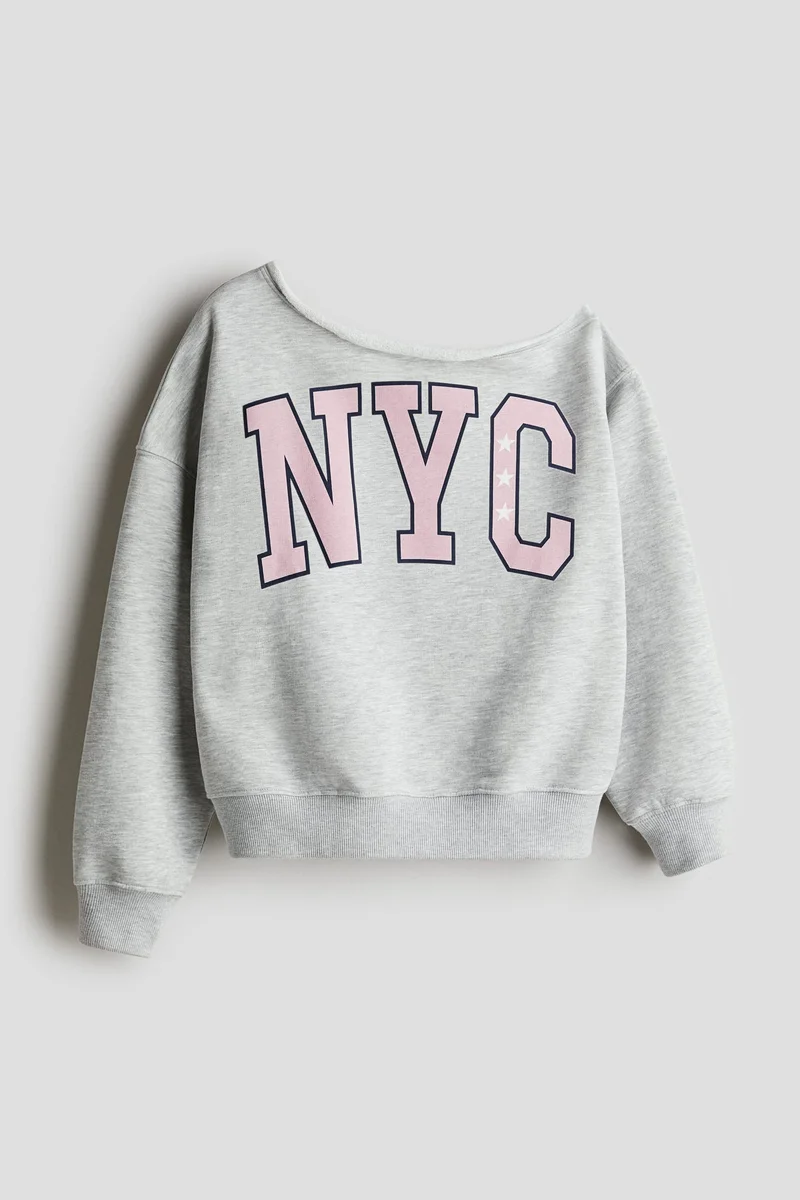 H&M Oversized one-shoulder sweatshirt