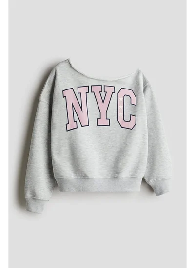 H&M Oversized one-shoulder sweatshirt