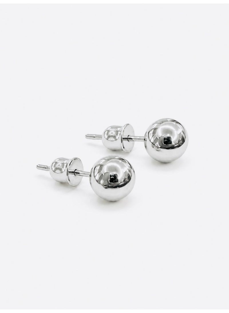 The Intermix Gems 18K Gold Classic Ball Stud Earrings - Image 1