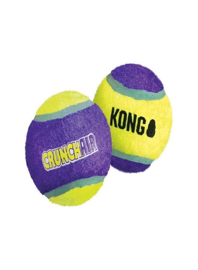 KONG - CrunchAir Balls - Dog Fetch Toy, Crunch Tennis Balls, Gentle on Teeth - for Small Dogs (3 Pack) - Image 1