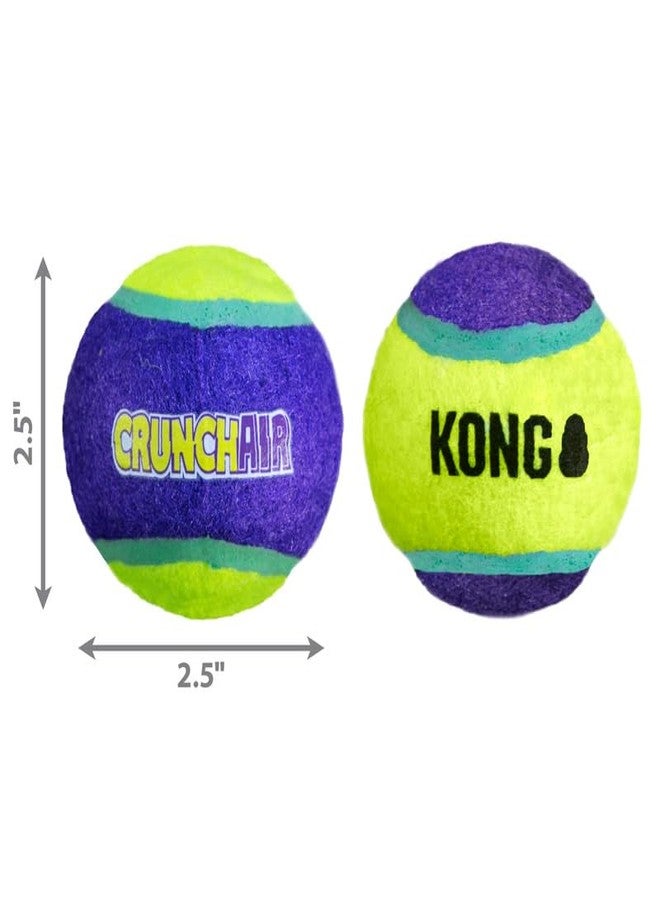 KONG - CrunchAir Balls - Dog Fetch Toy, Crunch Tennis Balls, Gentle on Teeth - for Small Dogs (3 Pack) - Image 3