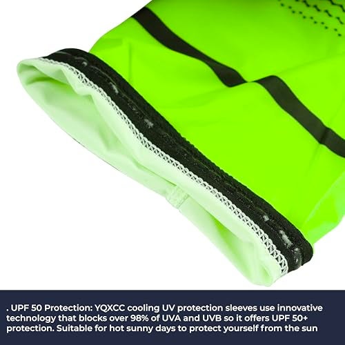 BADOWL Arm Sleeves for Men & Women|UV Sun Protection Hand Sleeves for Boys & Girls|Arm Cover for Biking, Cricket, Cycling, Golf, Outdoor Sports (Green) - Image 5