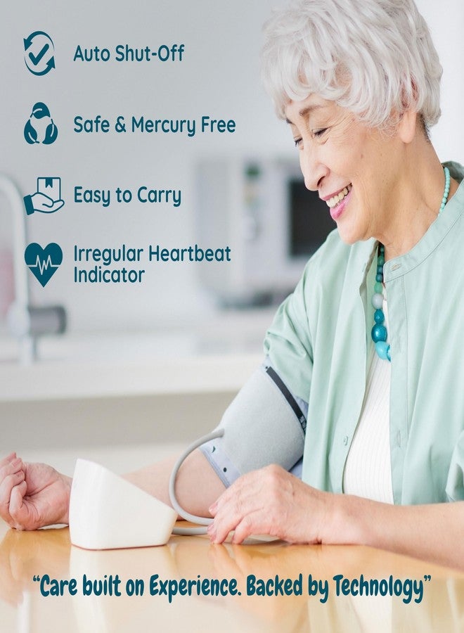 Romsons BPX Fully Automatic Digital Blood Pressure Monitor with 2 Years Warranty | Arrhythmia Detector | Quick Accurate Reading | 120 Memory Recall and Movement Detector. - Image 4
