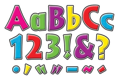 Barker Creek Letter Pop-Outs, 2 Inch, Neon, Set of 676 - Image 4