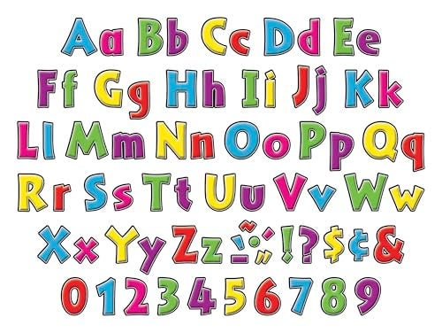 Barker Creek Letter Pop-Outs, 2 Inch, Neon, Set of 676 - Image 3