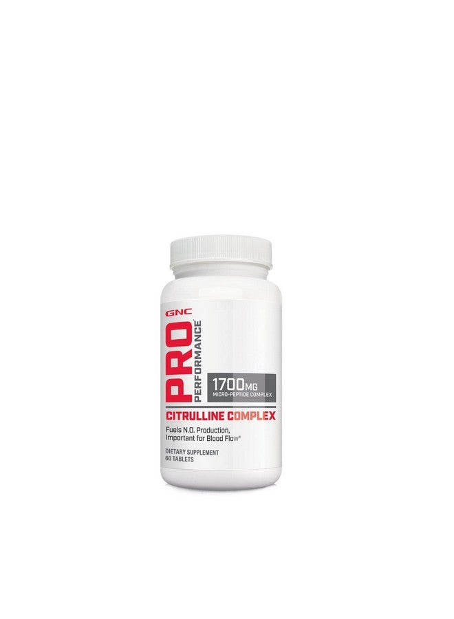 GNC Pro Performance Citrulline Complex 1700Mg 60 Tablets Fuels Nitric Oxide Production For Healthy Blood Flow - Image 2