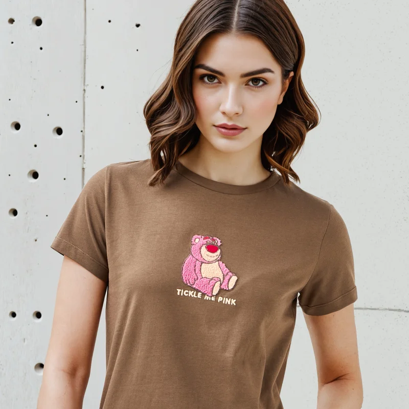 SP Characters Lots-o'-Huggin' Bear Embroidered Crew Neck T-shirt