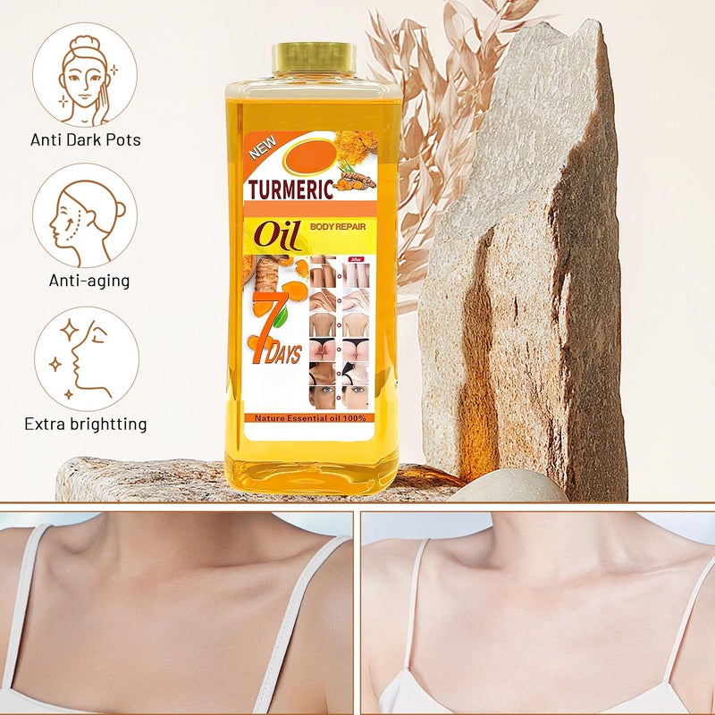 Lucift Soft 7 oil, Soft 7 Turmeric Oil, Soft 7 Turmeric oil for skin, Natural Moisturizing Nourishing for Face and Body Oil For All Skin Types - Image 5