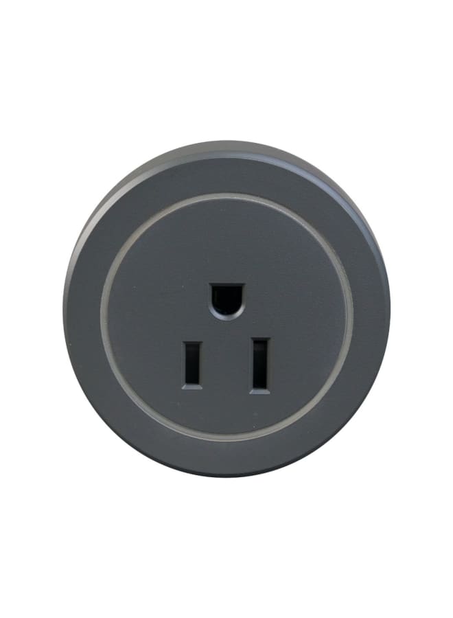 Sanshe sharm Magnetic Track English Type-B socket, black, illuminated, 16 amps, handles up to 3600 watts, fits on a magnetic track strip, 10-year warranty - Image 1