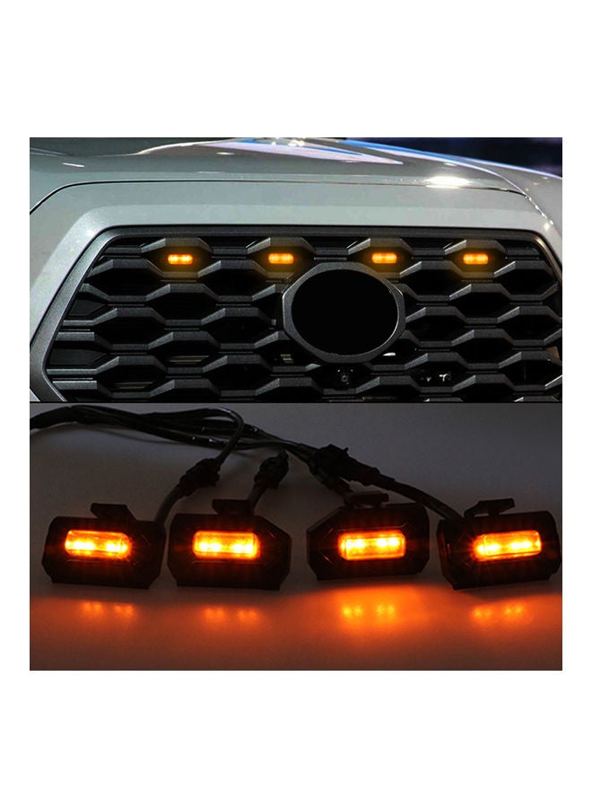 Loquat 4-Piece Front Grille LED Grille Lights With add Fuse - Image 3