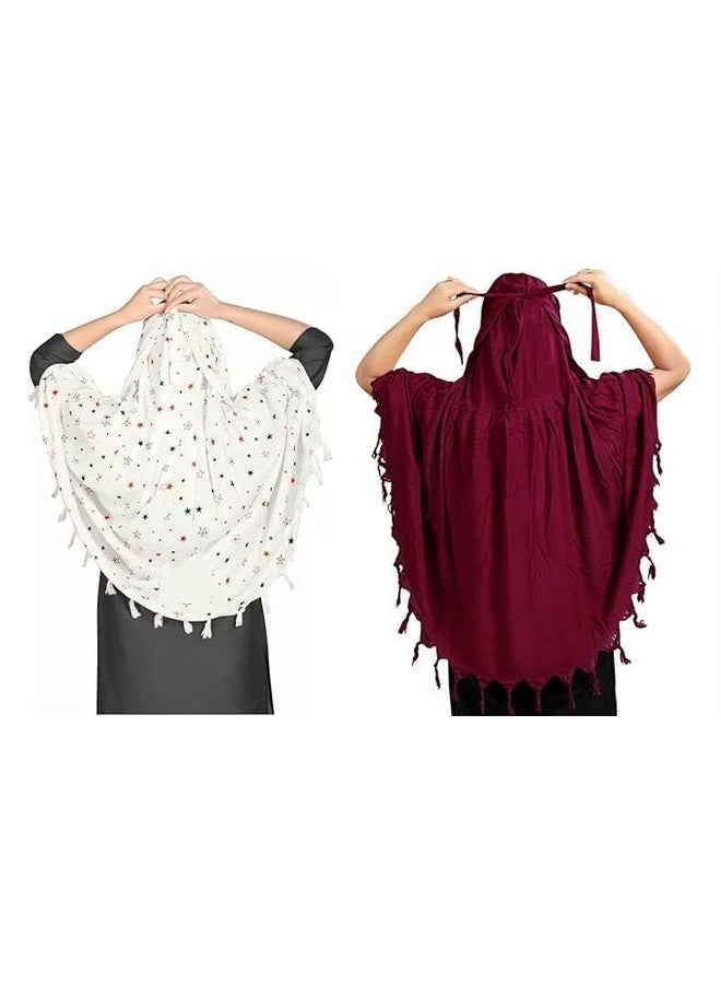 آي إس آي SCARF COMBO Women Cotton Stylish Hand Printed Scarf - Anti Pollution Full Face Cover With UV Sun Rays Protection Scarf - Image 2