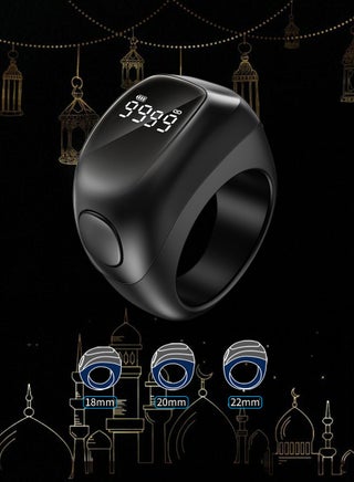 Smart Digital Tasbih Zikr Ring Improved, Muslim Prayer Tasbih Ring, Prayer Timing Reminder, OLED Display Tasbeeh Counter with 3 Sizes(18 20 22mm) - pzsku/ZE43F1DDFC769930CE576Z/45/_/1734573953/6a2480be-1e20-469f-ab1a-b24dbefa7e9d