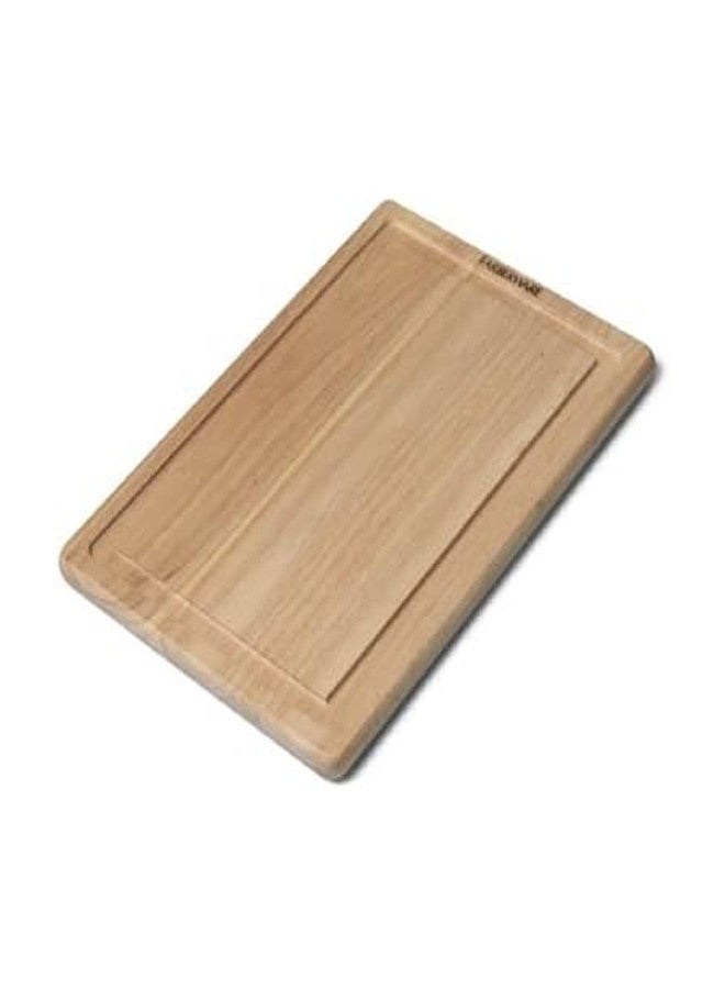فاربرواير لوح تقطيع من الخشب الصلب من فاربروير مع مجرى لتصريف السوائل، مقاس 12 بوصة × 18 بوصة، لون طبيعي - Image 1