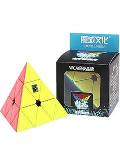 LiangCuber Moyu MoFang JiaoShi Meilong Pyramid stickerless Magic Cube Cubing Classroom Meilong 3x3 Pyramid Speed Cube Puzzle