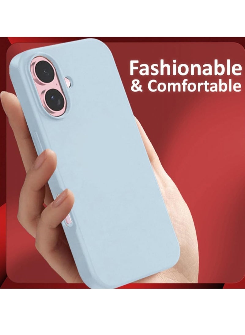 JAJEEK "New Liquid Silicone Case for iPhone 16 Plus – Ultra Slim Design with Soft Anti-Scratch Microfiber Lining & Drop Protection" - Image 5