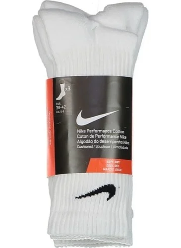 Nike Triple White Standard Size Socks