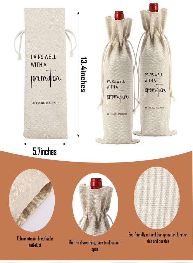 XFW Funny New Job Wine Bag, Promotion Gift, New Job Gift for Her Him, Retirement Gift Pairs Well With a Promotion - Image 2