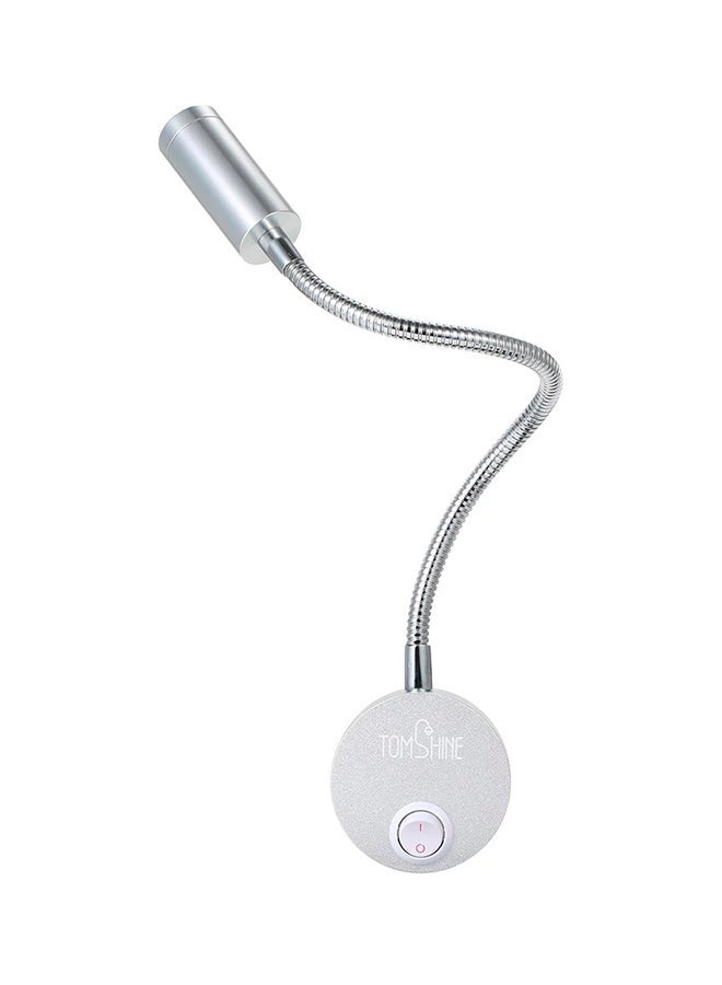 NIBEMINENT LED Bedside Lamp Silver - Image 1