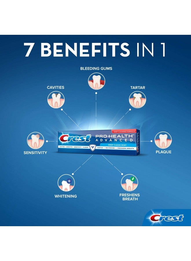 Crest Pro Health Advanced Fluoride Toothpaste Deep Clean Mint 3.5 Ounce - Image 2