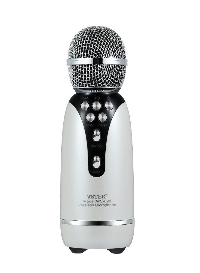 ويستر WS-899 Duet Mode Dual Wireless Support مبدل الصوت كاريوكي ميكروفون محمول بلوتوث المتكلم - Image 1