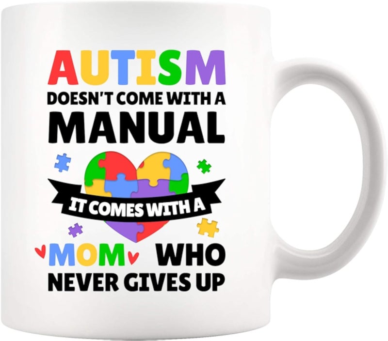 بانفولا اوتيسم موم دويسن'ت كومي ويته ا مانوال مومس جيفت اوتيستيك سون داوجهتير موتهير'س داي نوفيلتي درينكواري يراميك موج 11 وز وهيتي 11 وز