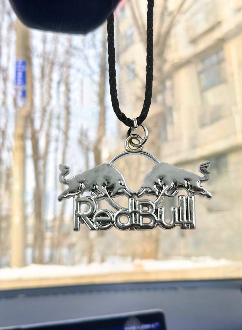 NMC RedBull Logo Car Pendant - Elegant Pendant with Durable Hanging Chain - 1 Pcs - Image 4