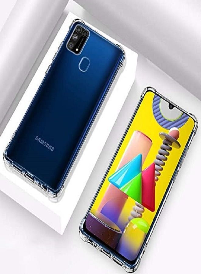 Samsung Galaxy M31 Case Cover Back Clear Air Cushion Soft Silicone Shockproof Anti-Scratch Protective Bumper Shell Corner - Image 4