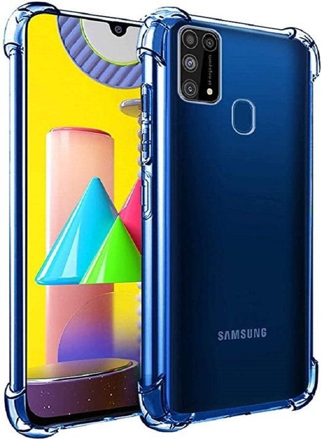 Samsung Galaxy M31 Case Cover Back Clear Air Cushion Soft Silicone Shockproof Anti-Scratch Protective Bumper Shell Corner - Image 1