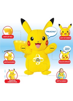 Pikachu Pokemon Plush Power Action Feature Pikachu  - Image 4