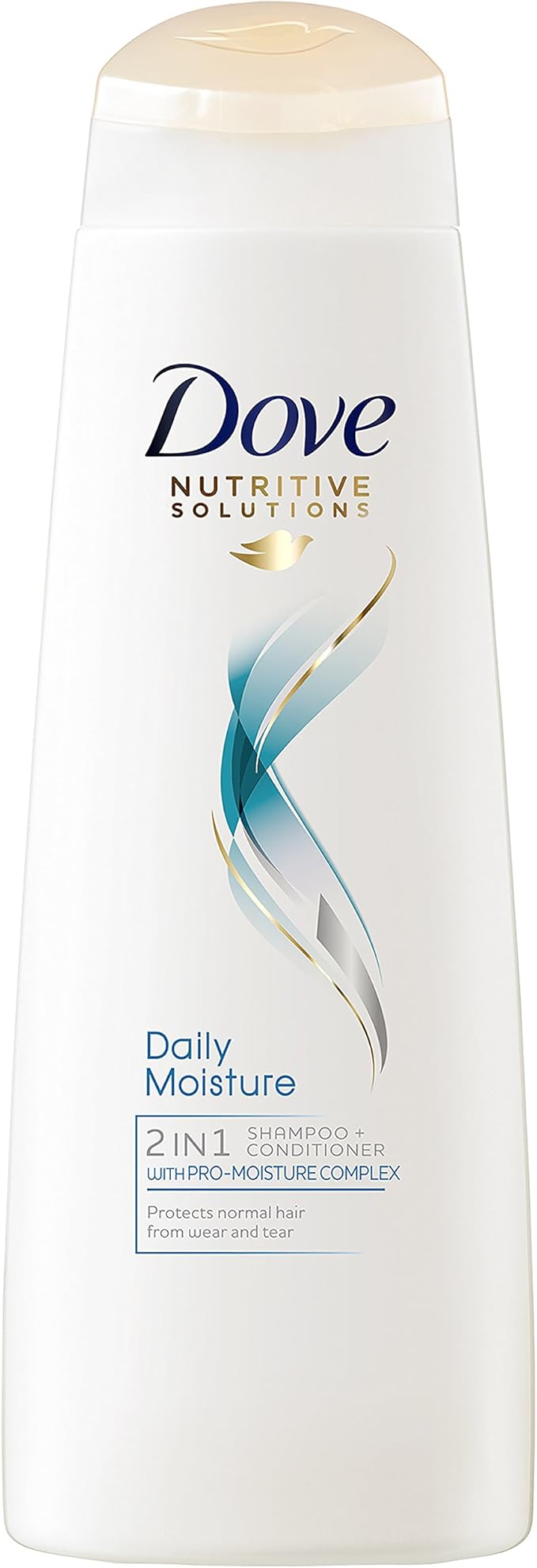 Dove Nutritive Solutions Daily Moisture Shampoo nourishes for smooth hair thats up to 10x more resilient to daily damage for dry hair 6x 250 ml - Image 1