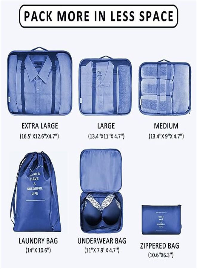Goolsky Goolsky Packing Cubes, Travel Luggage Packing Organizers Set with Toiletry Bag  - Image 2